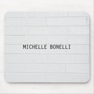 Graue Wandziegeln Design Schlicht Legible Moderne Mousepad