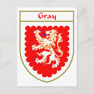 graue Wappen/Familienwappen Postkarte
