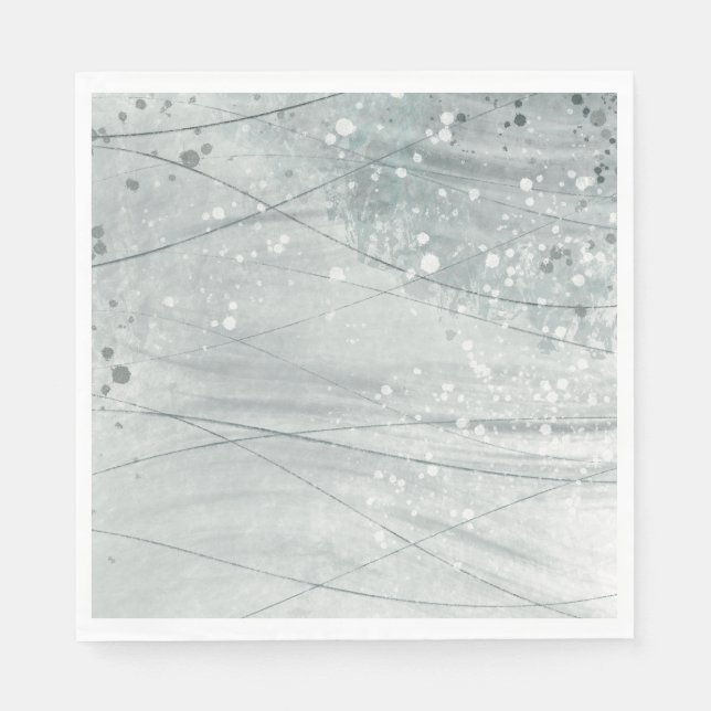 Graue Wasserfarbe Serviette (Vorderseite)