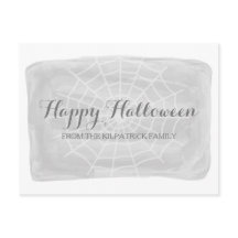 Graue Wasserfarben-WebHalloween-Postkarte