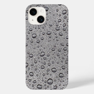 Graue Wassertröpfchen Case-Mate iPhone 14 Hülle