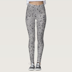 Graue Wassertröpfchen Leggings