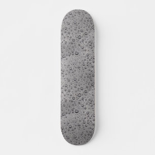 Graue Wassertröpfchen Skateboard