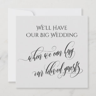 Graue, wenn wir dich mit einer verspäteten Hochzei Einladung