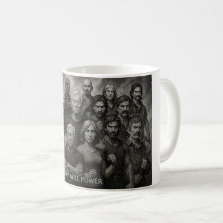 Graue Willenskraft-Kaffeetasse Kaffeetasse