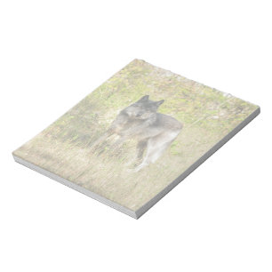 Graue Wolf & Wilderness Foto Geschenke Notizblock