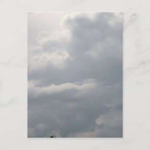 Graue Wolken Postkarte