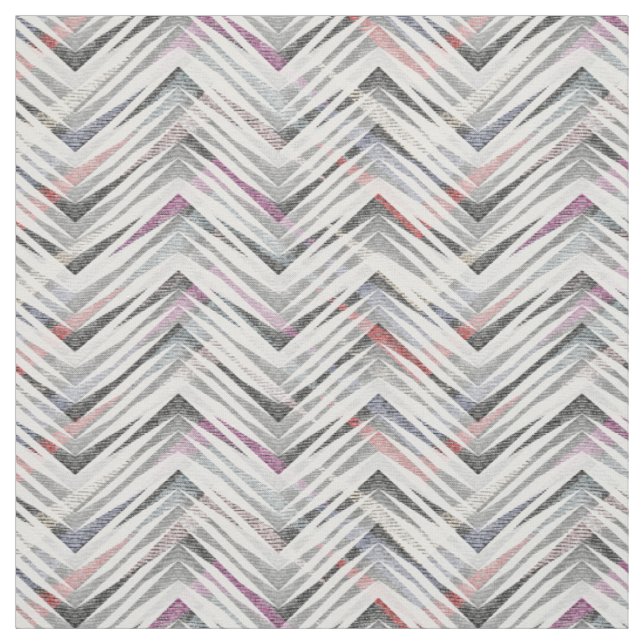 Graue Zackzag Stoff (Muster)