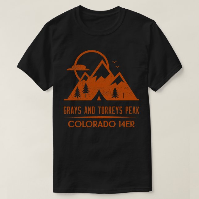 GRAUEN UND TORREYS PEAK COLORADO 14ER TShirt (Design vorne)