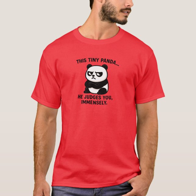 grauenhaftes Panda-Urteil T-Shirt (Vorderseite)