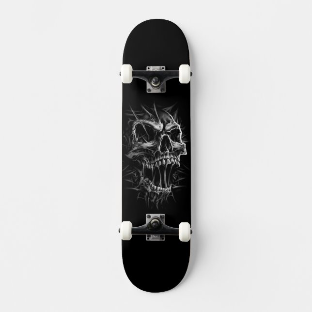 grauenhaftes Skelett Skateboard (Vorderseite)