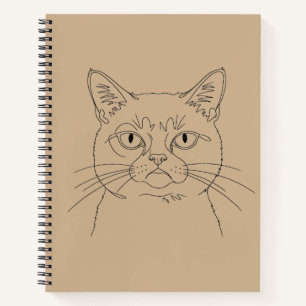grauenvolle Katze Notizbuch