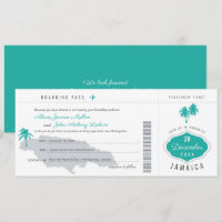 Grauer Aquamariner Boarding Pass auf Jamaica Weddi