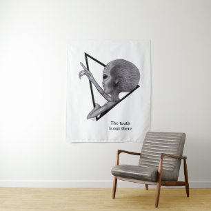 Grauer Außerirdischer, die Wahrheit ist da draußen Wandteppich
