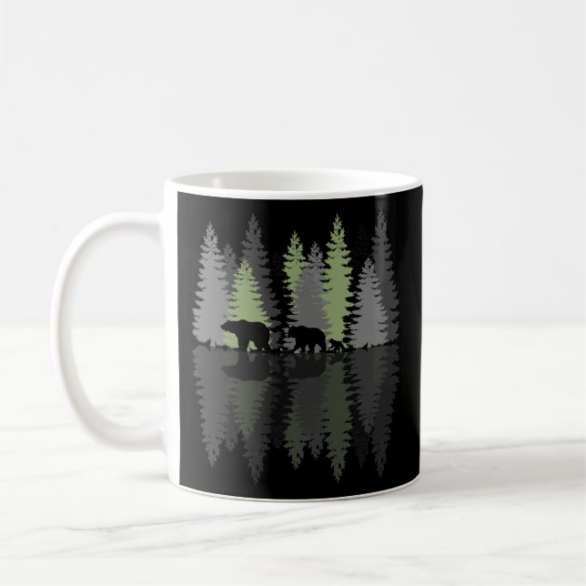 Grauer Bärenbaum Waldwild Kaffeetasse (Links)