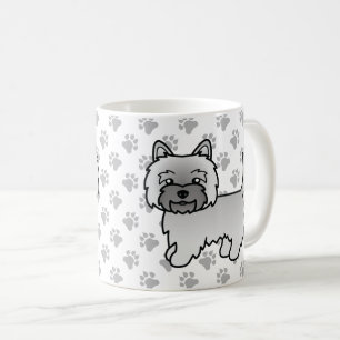 Grauer Cairn Terrier Süßer Cartoon-Hund Kaffeetasse
