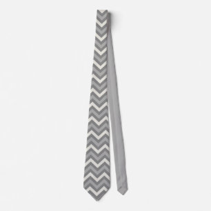 Grauer Chevron Krawatte