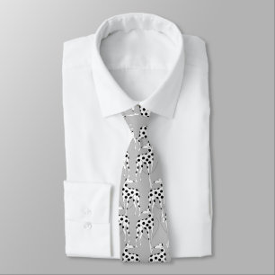 Grauer Dalmatiner Neck Tie (Minimal Design auf Zaz Krawatte