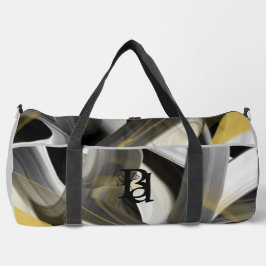 Grauer Duffel Bag Trend Abstrakt Black Gold Duffle Bag