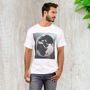 Grauer Earth Globe-T - Shirt