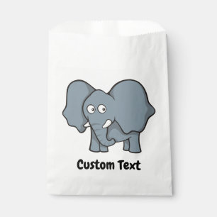 Grauer Elefant Cartoon Gevor-Tasche Geschenktütchen