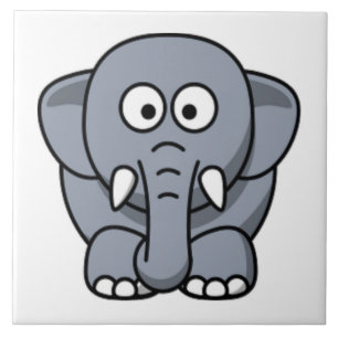 GRAUER ELEFANT FLIESE