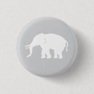 Grauer Elefant-Knopf Button