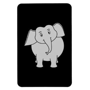 Grauer Elefant Magnet