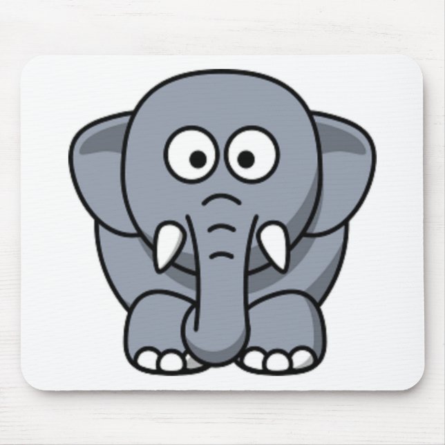 GRAUER ELEFANT MOUSEPAD (Vorne)