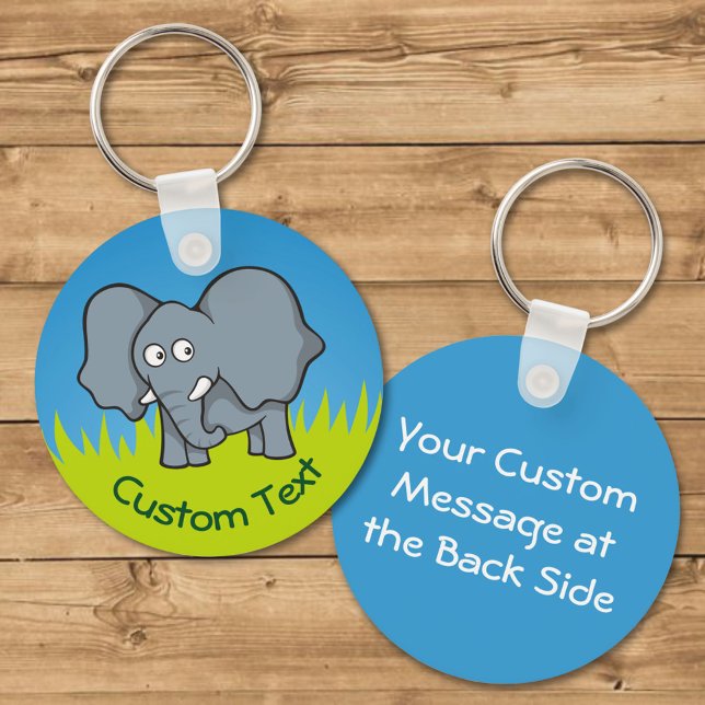 Grauer Elephant Cartoon Schlüsselanhänger (Von Creator hochgeladen)