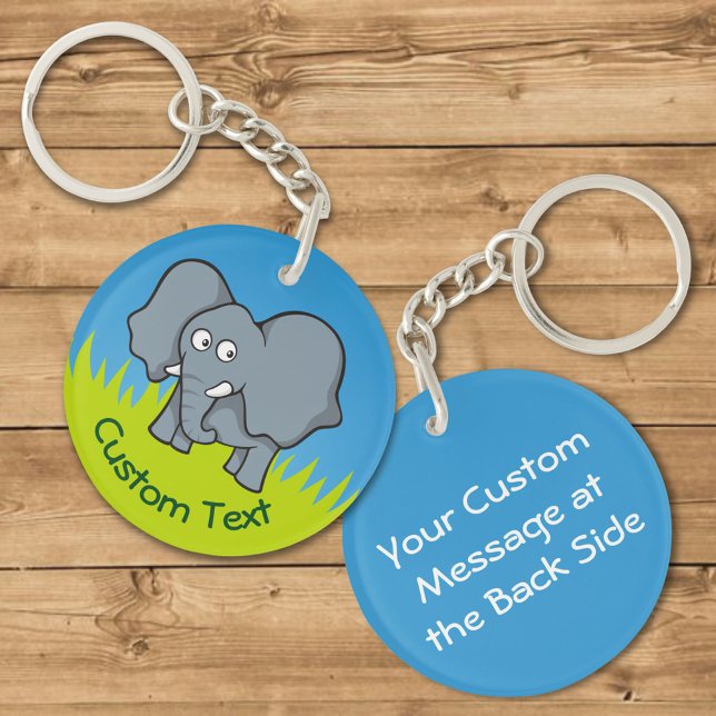 Grauer Elephant Cartoon Schlüsselanhänger (Von Creator hochgeladen)
