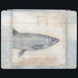 Grauer Fisch auf Beige Hintergrund iPad Hülle<br><div class="desc">Der Künstler Norman Wyatt ist begabt und bekannt für seine großartigen Kunstdrucke aus dem Seeleben. In diesem lebendigen Bild fängt er einen grauen Fisch in seinem natürlichsten Stil ein. Er fügte auch ein Vintag inspiriertes Blau- und Beige-Rahmen hinzu, um es einzigartiger und zeitgenössischer aussehen zu lassen. Dieses Kunstwerk wäre perfekt,...</div>