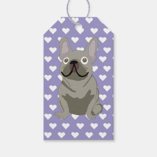 Grauer Französische Bulldogge Geschenkanhänger
