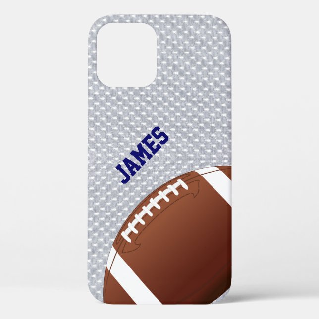 Grauer Fußball Case-Mate iPhone Hülle (Rückseite)