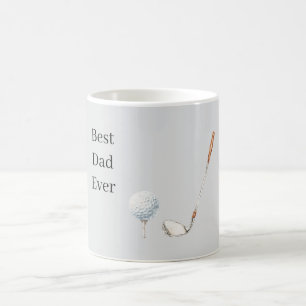 Grauer Golfschlägerball Bester Vater Kaffeetasse
