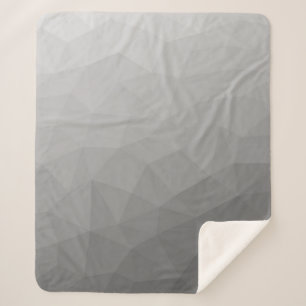 Grauer Gradient-Geometrisches-Netz-Muster Sherpadecke
