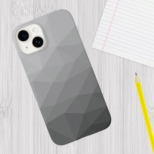 Grauer Gradient-Geometrisches-Netzmuster Case-Mate iPhone 14 Hülle