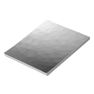 Grauer Gradient-Geometrisches-Netzmuster Notizblock