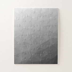 Grauer Gradient-Geometrisches-Netzmuster Puzzle