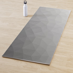 Grauer Gradient-Geometrisches-Netzmuster Yogamatte