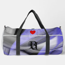 Grauer großer Gym Bag Trend Abstrakt Lavendel Viol Duffle Bag