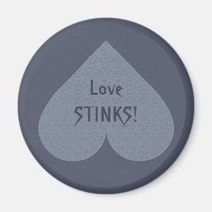 Grauer Herz-Anti-Valentine-Magnet Magnet