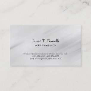 Grauer Hintergrund Elegant Schlicht Einfach Berufl Visitenkarte