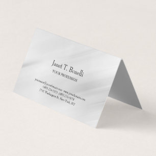 Grauer Hintergrund Elegant Schlicht Einfach Berufl Visitenkarten