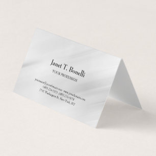 Grauer Hintergrund Elegant Schlicht Einfach Berufl Visitenkarten