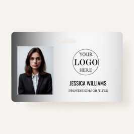 Grauer Hintergrund für benutzerdefinierte Logos Ausweis