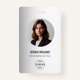 Grauer Hintergrund für benutzerdefinierte Logos Ausweis