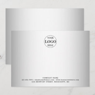 Grauer Hintergrund für benutzerdefinierte Logos Mitteilungskarte