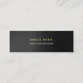 Grauer Hintergrund modern, beruflich schlank Mini Visitenkarte