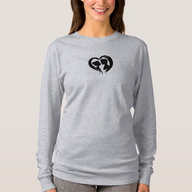 Grauer Holzeinschlag in Shirts (Vorderseite)